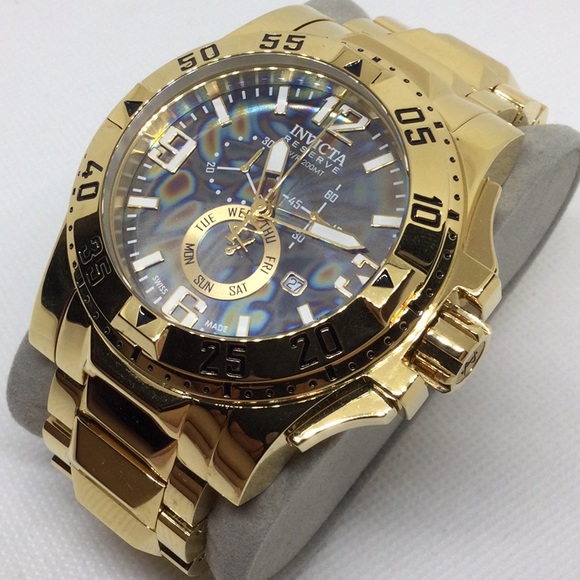 Invicta Reserve Excursion Gold Watch - Picture 1 of 6